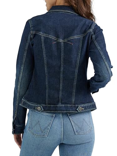 Wrangler Authentics Women's Stretch Denim Jacket, Blue, X-Large