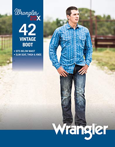 Wrangler Men's 20X No. 42 Vintage Boot Cut Jean, Stockyard, 30W x 30L