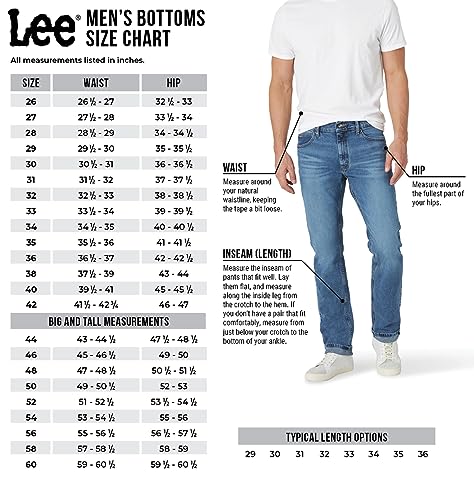 Lee Men's Extreme Motion Straight Taper Jean Scott 35W x 32L