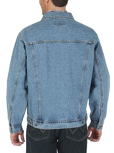 Wrangler Men's Rugged Wear Unlined Denim Jacket, Vintage Indigo, Small