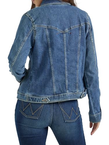 Wrangler Authentics Women's Stretch Denim Jacket, Blue, X-Large