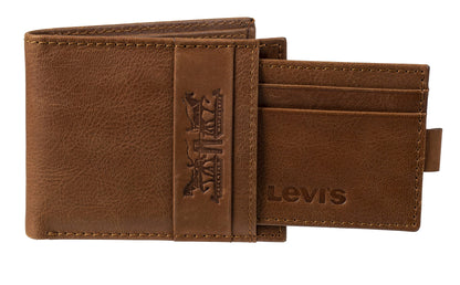 Levi's Men's RFID Slimfold Wallet with Removable Card Case