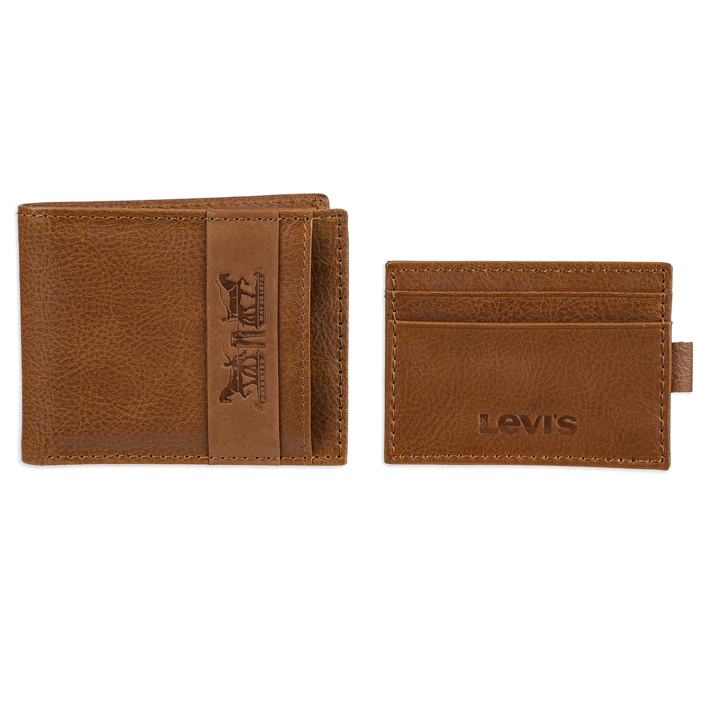 Levi's Men's RFID Slimfold Wallet with Removable Card Case