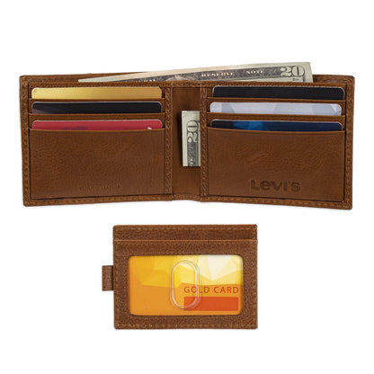 Levi's Men's RFID Slimfold Wallet with Removable Card Case