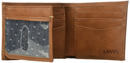 Levi's Men's RFID Wallet, Brown Traveler, One Size