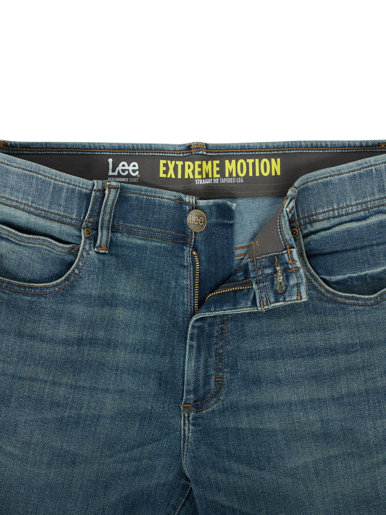 Lee Men's Extreme Motion Straight Taper Jean Scott 35W x 32L