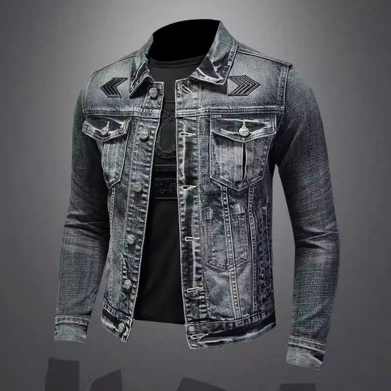 Men's Vintage Denim Jacket High Street