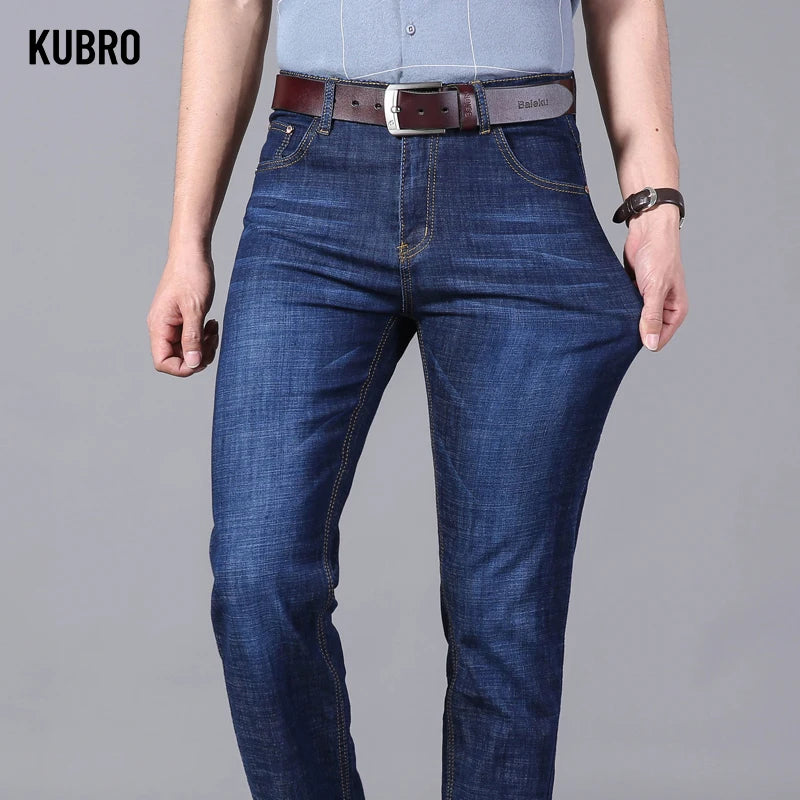 KUBRO Men's Jeans Summer Thin Pants