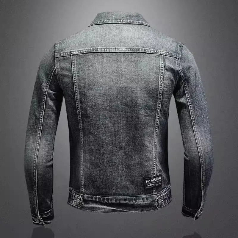 Men's Vintage Denim Jacket High Street