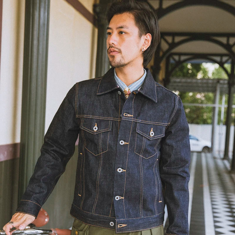 Selvedge Denim Trucker Jacket Men's