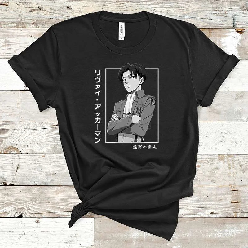 Hot Anime  Levi Ackerman Graphic Printed T Shirt