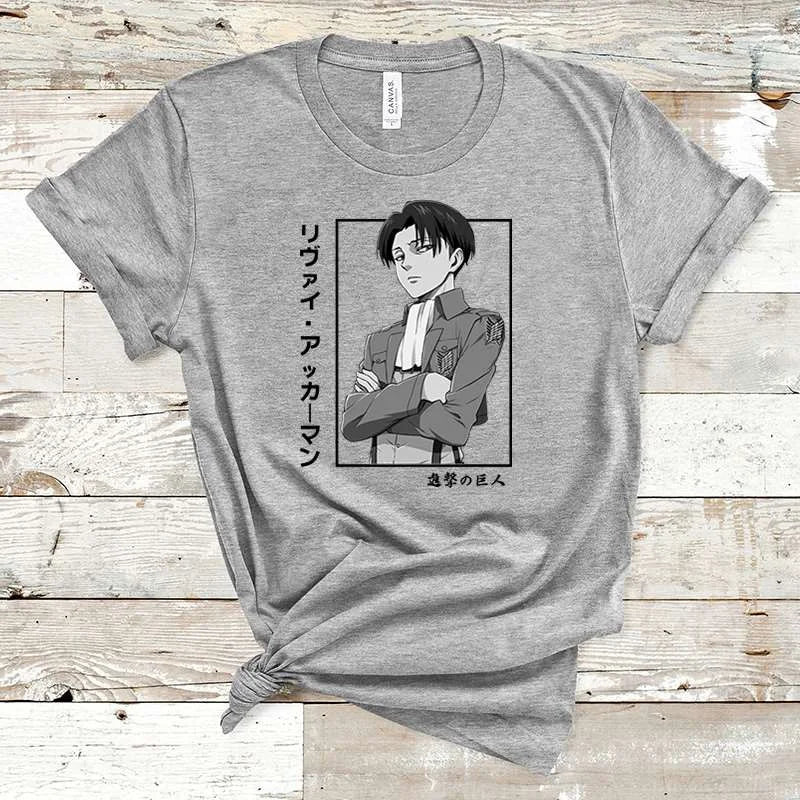 Hot Anime  Levi Ackerman Graphic Printed T Shirt