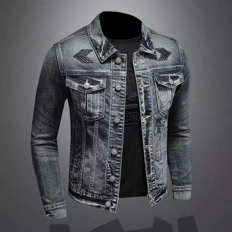 Men's Vintage Denim Jacket High Street