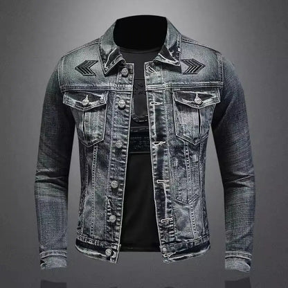 Men's Vintage Denim Jacket High Street