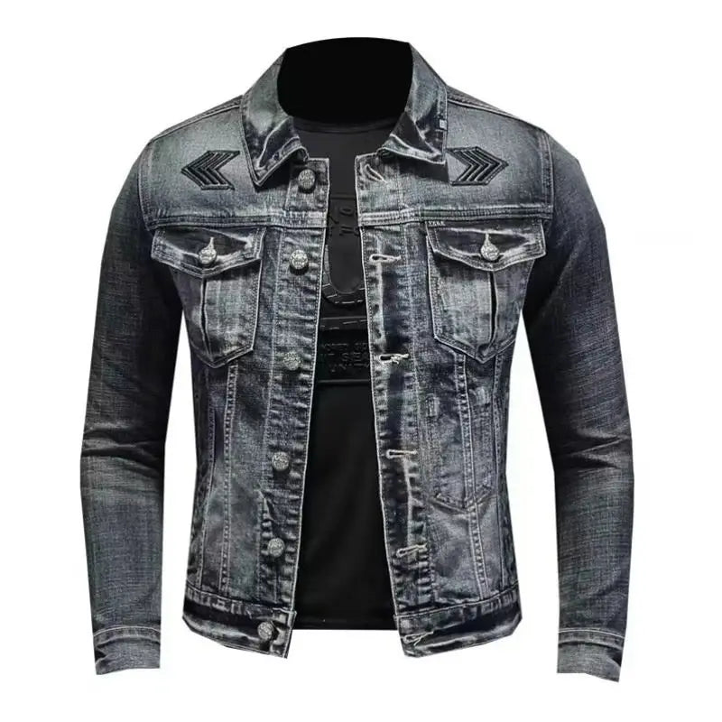 Men's Vintage Denim Jacket High Street